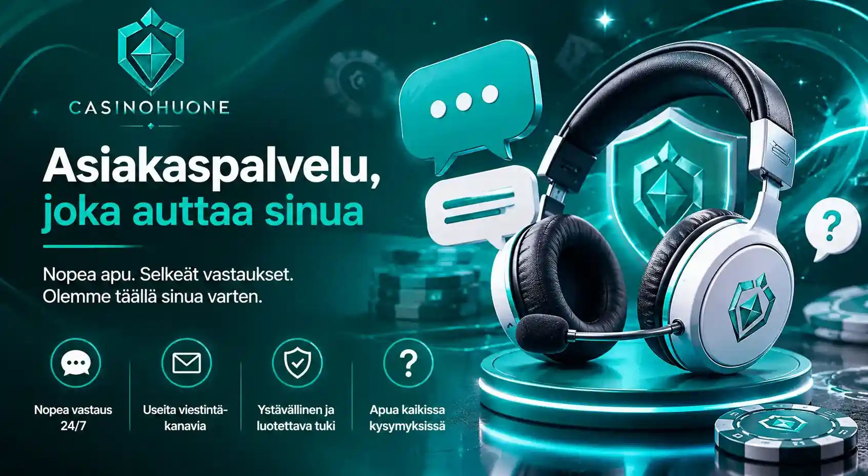 Asiakaspalvelu Apua Asiakaspalvelu auttaa nopeasti ja ystävällisesti