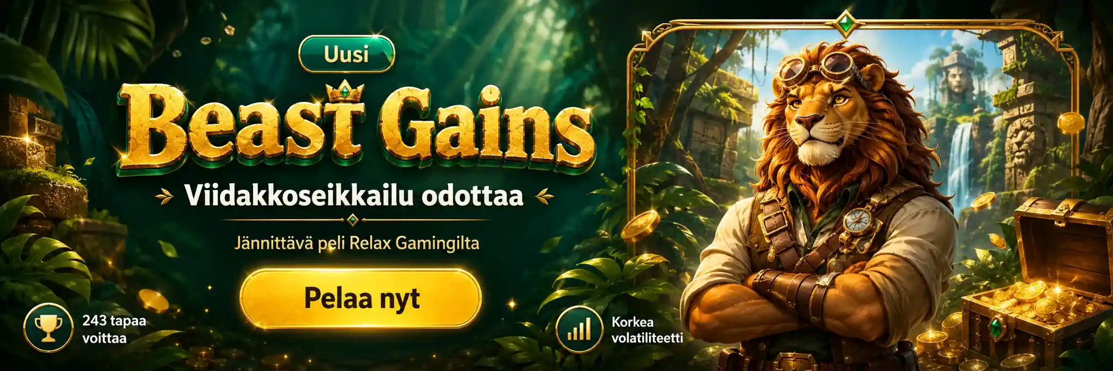 Beast Gains Peli Uusi viidakkoseikkailu Beast Gains -pelissä